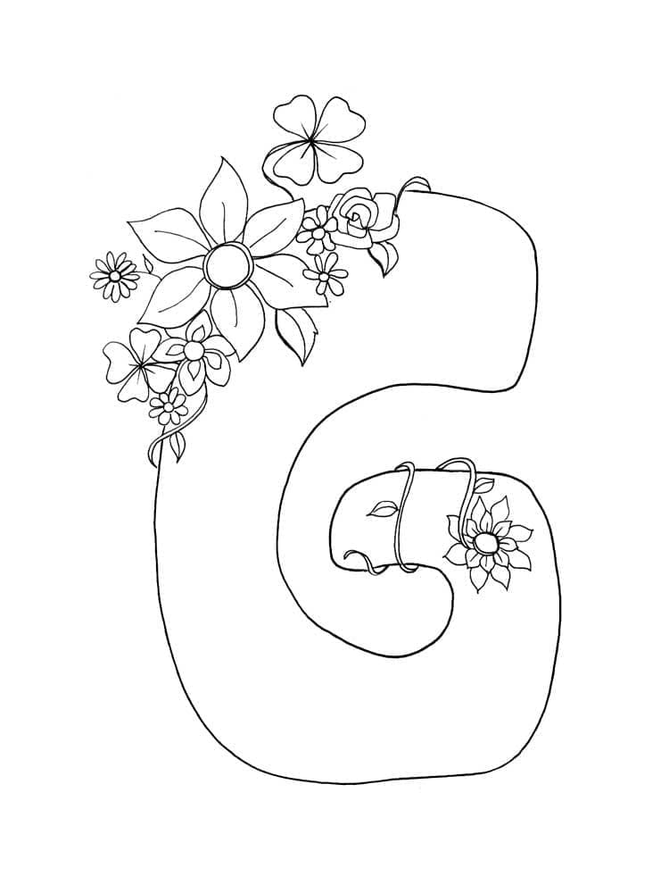 Dessin à colorier: Lettre G (Lettres et alphabet) #194622 - Coloriages à Imprimer Gratuits