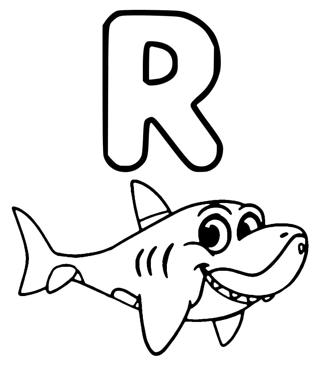 Dessin à colorier: Lettre R (Lettres et alphabet) #194763 - Coloriages à Imprimer Gratuits