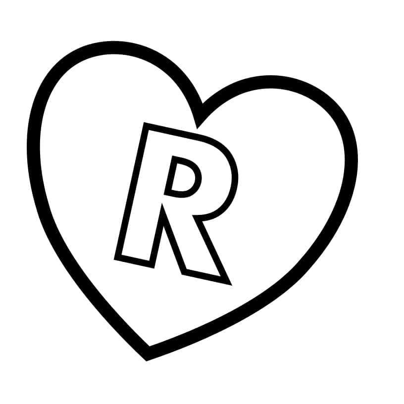 Dessin à colorier: Lettre R (Lettres et alphabet) #194766 - Coloriages à Imprimer Gratuits
