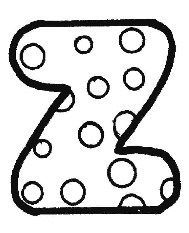 Dessin à colorier: Lettre Z (Lettres et alphabet) #194872 - Coloriages à Imprimer Gratuits