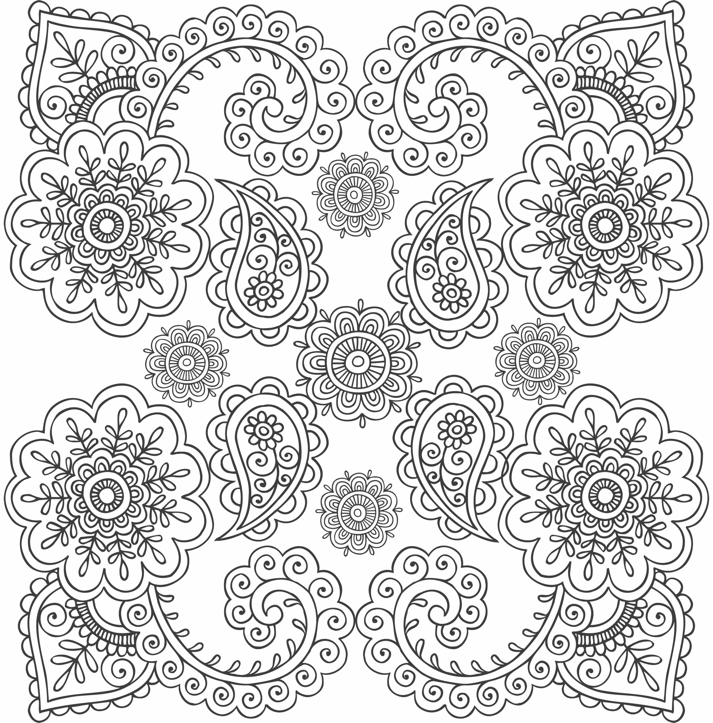 Coloriage gratuit Anti-stress #126764 de la collection Mandalas à imprimer
