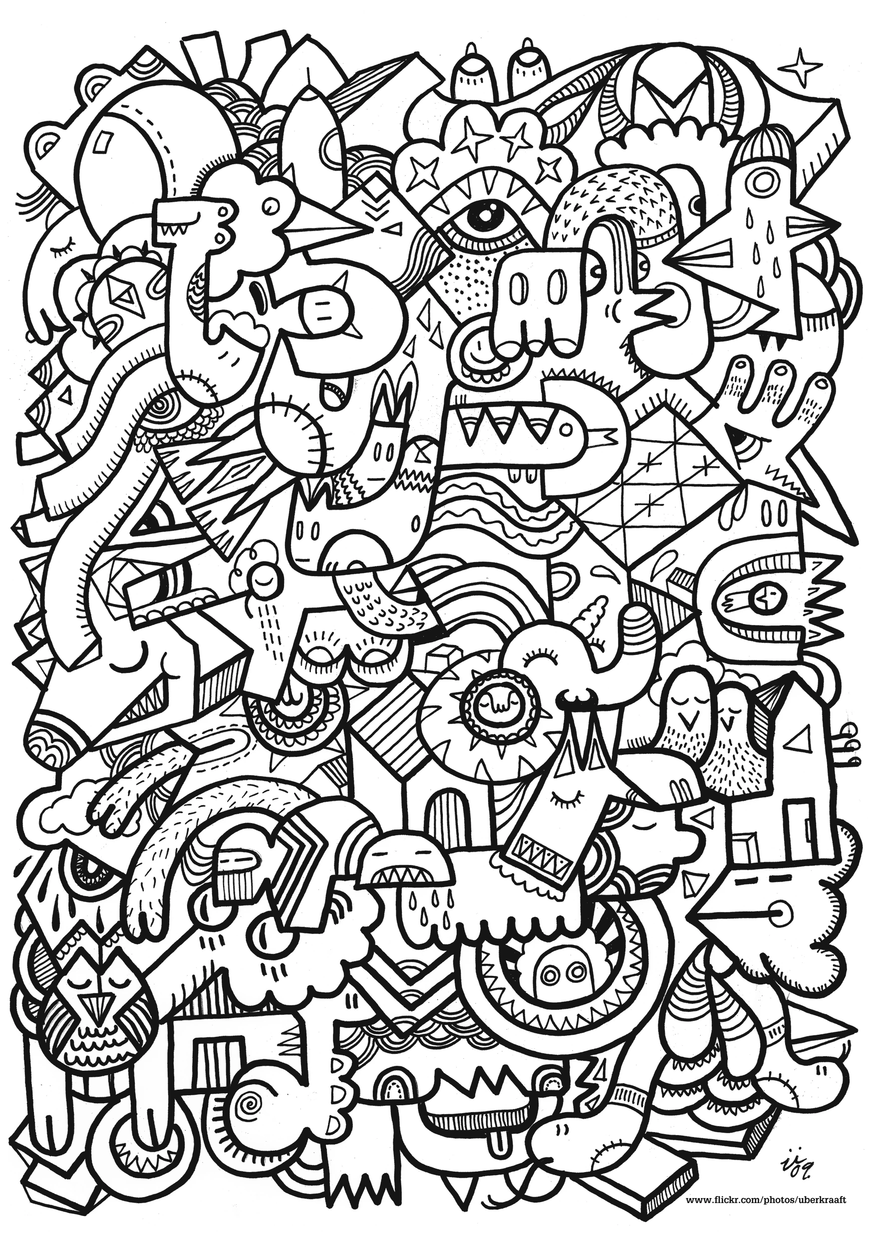 Coloriage gratuit Anti-stress #126772 de la collection Mandalas à imprimer