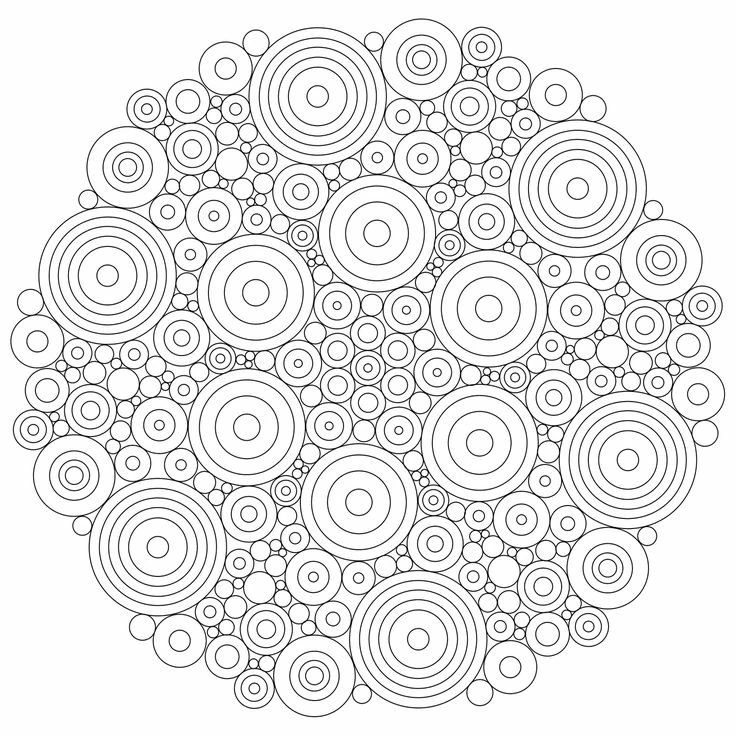 Coloriage gratuit Anti-stress #126833 de la collection Mandalas à imprimer