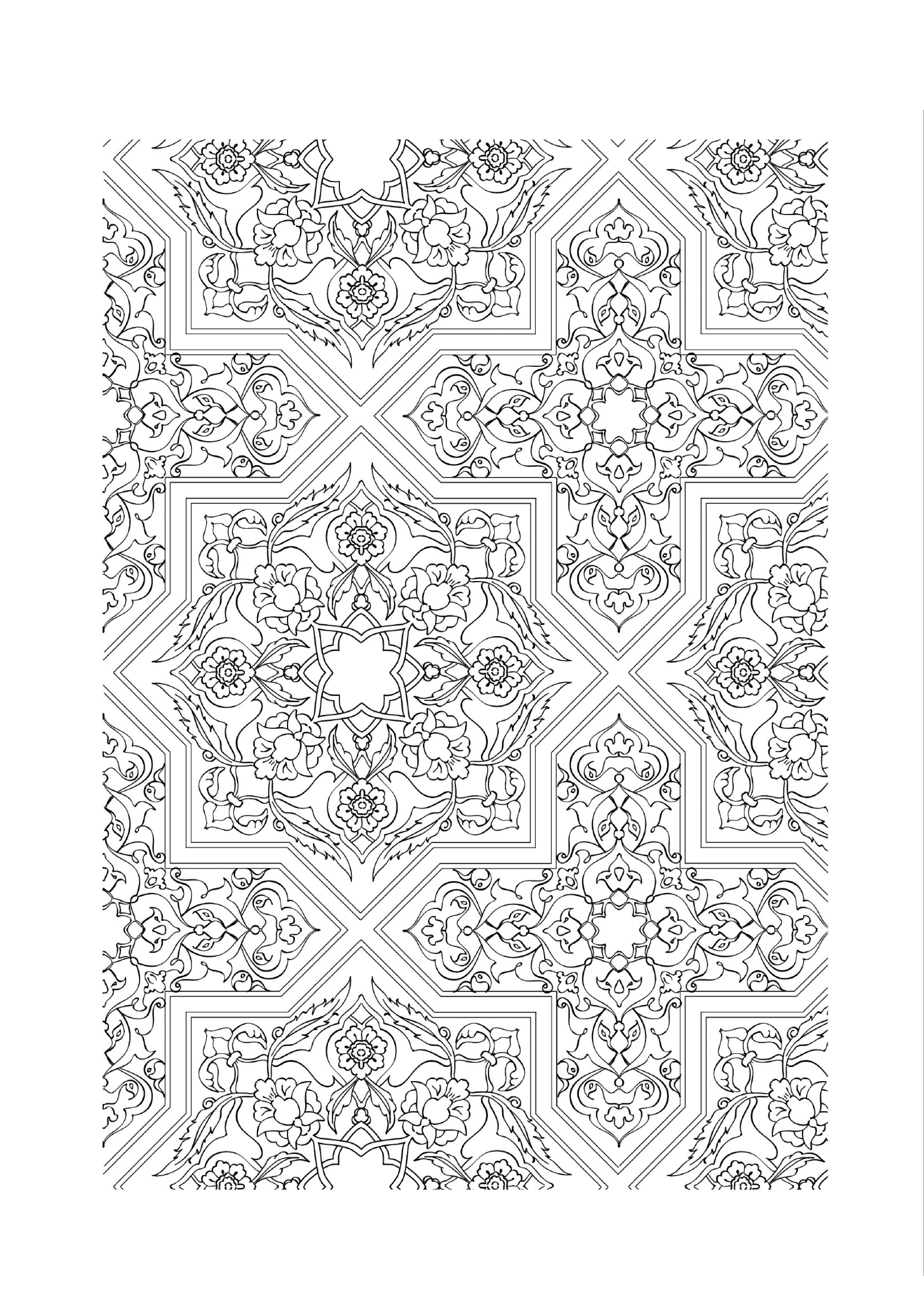 Coloriage Anti-stress #126869 à imprimer gratuitement, extrait de la collection Mandalas