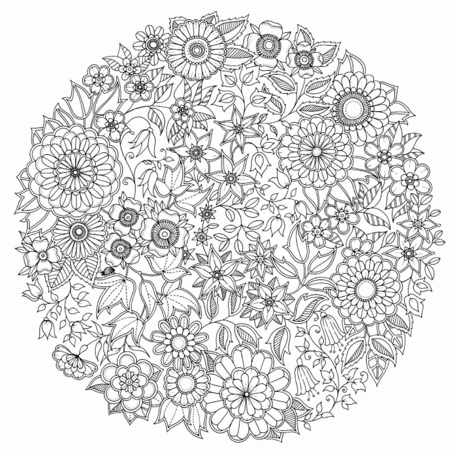 Coloriage gratuit Anti-stress #126870 de la collection Mandalas à imprimer
