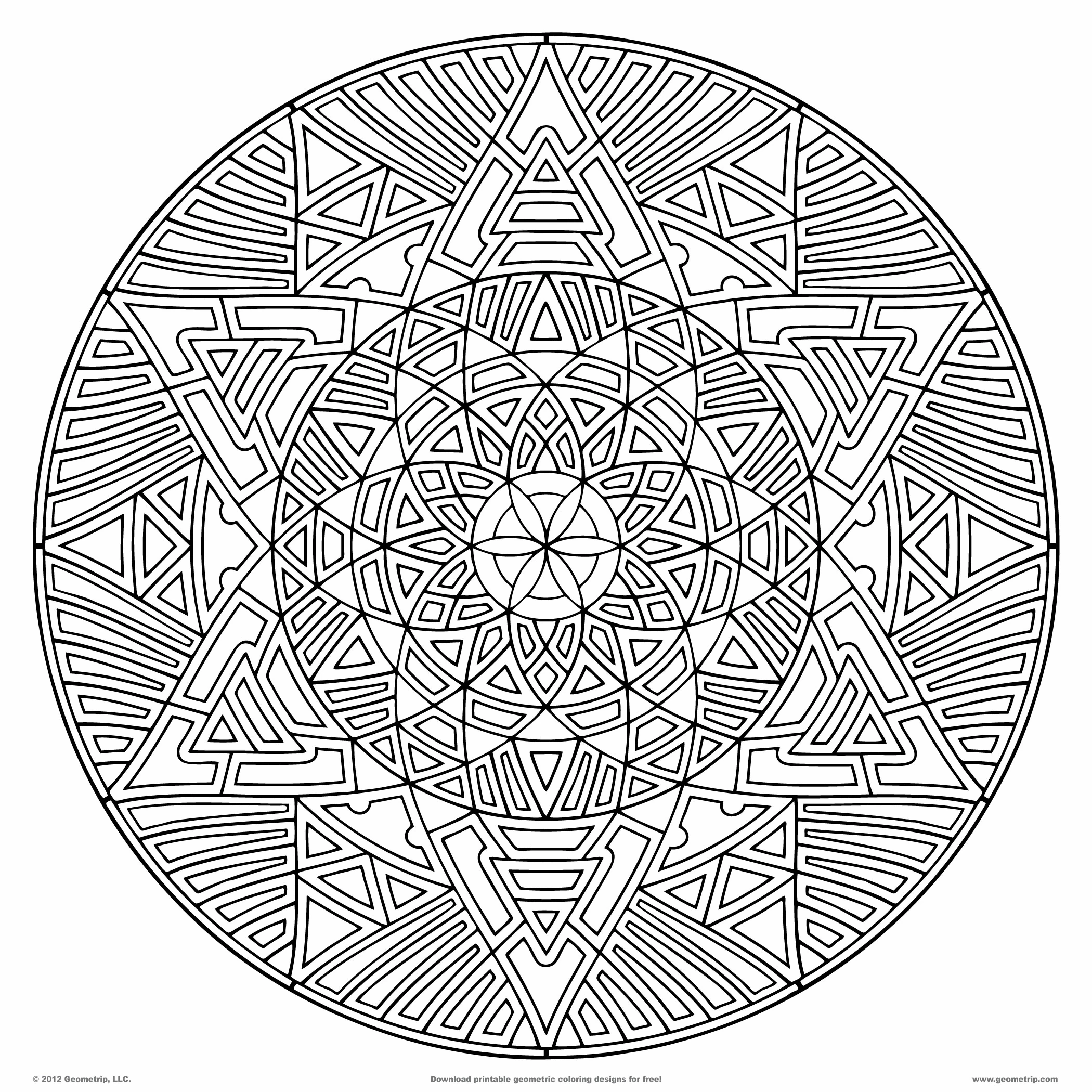 Dessin Anti-stress #126993 à colorier de la série Mandalas, gratuit à télécharger et imprimer Dessin Anti-stress #126993 à colorier de la série Mandalas, gratuit à télécharger et imprimer