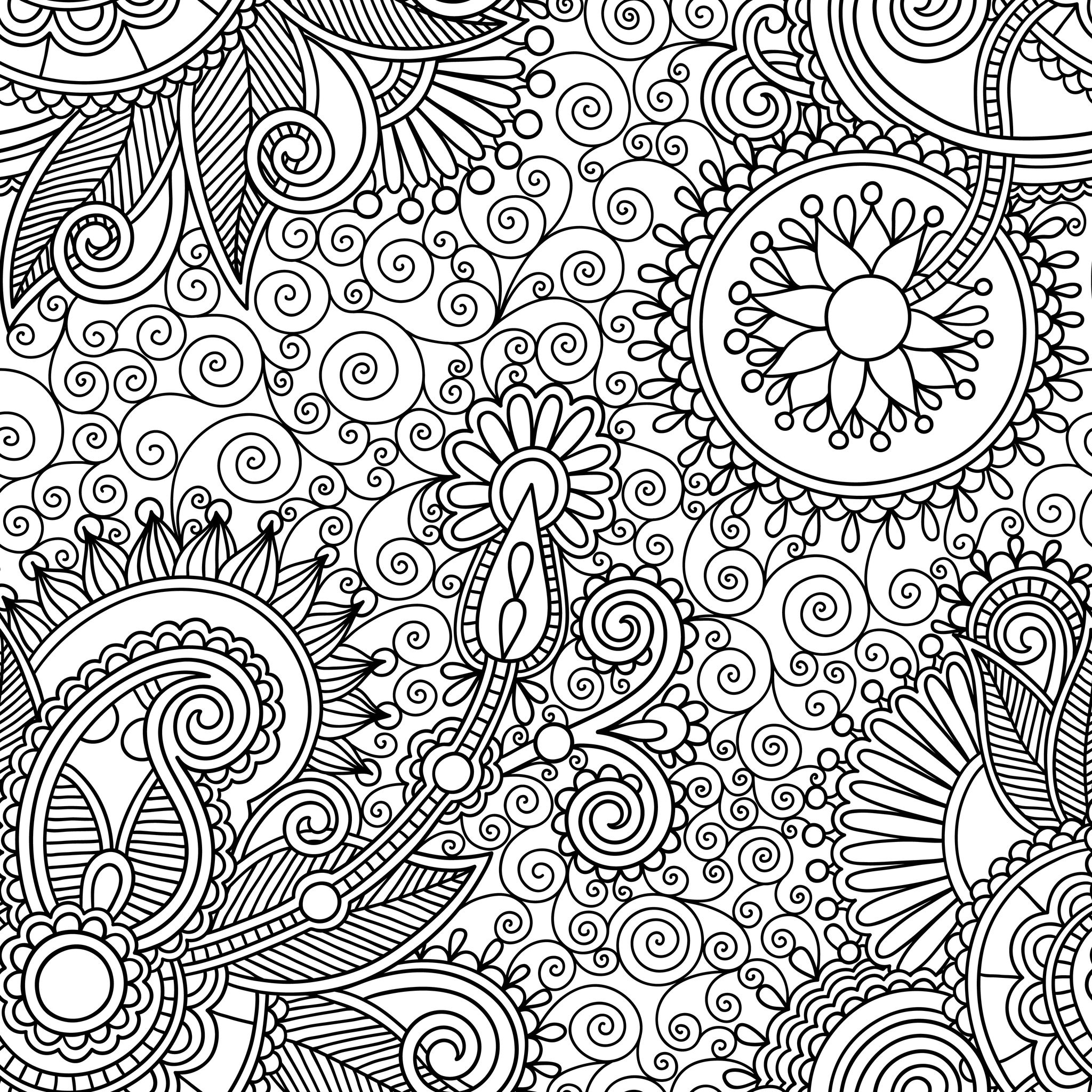 Coloriage gratuit Anti-stress #126999 de la collection Mandalas à imprimer