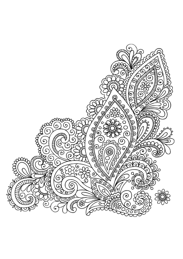 Coloriage gratuit Anti-stress #127204 de la collection Mandalas à imprimer