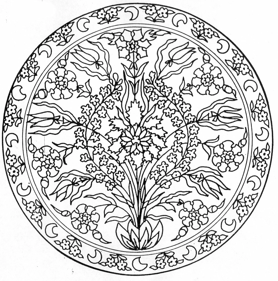 Coloriage gratuit Anti-stress #22906 de la collection Mandalas à imprimer