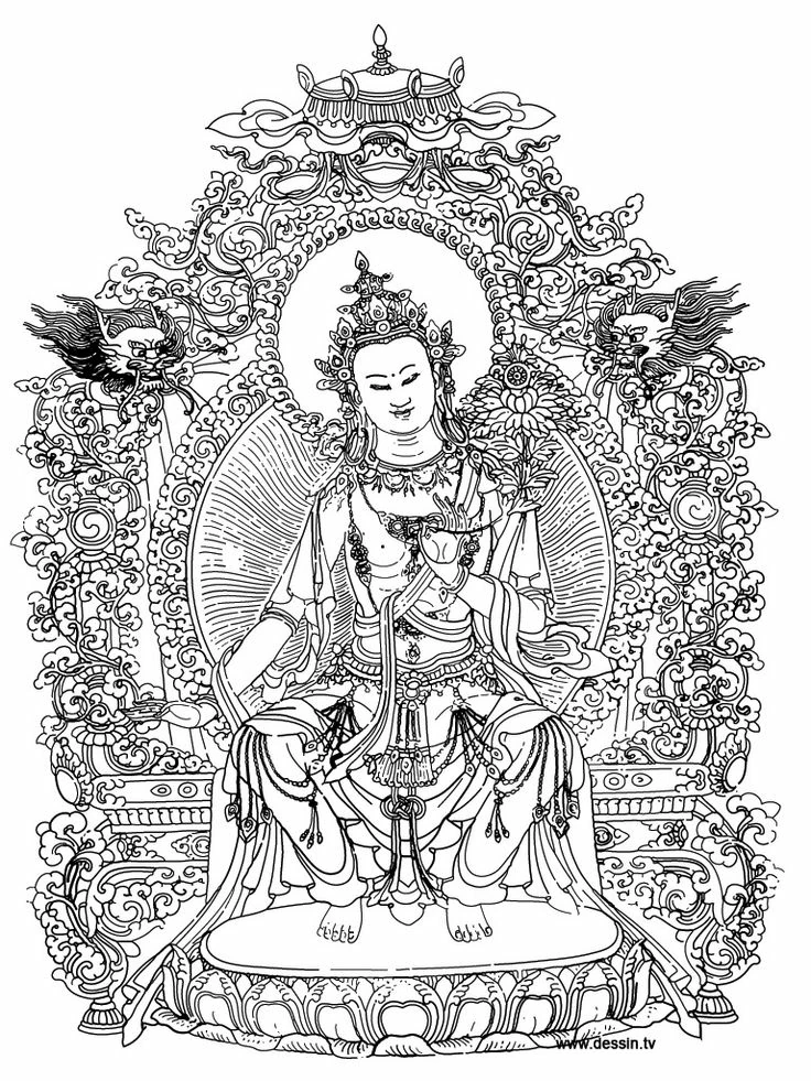 Dessin à colorier: Art Thérapie (Mandalas) #23143 - Coloriages à Imprimer Gratuits