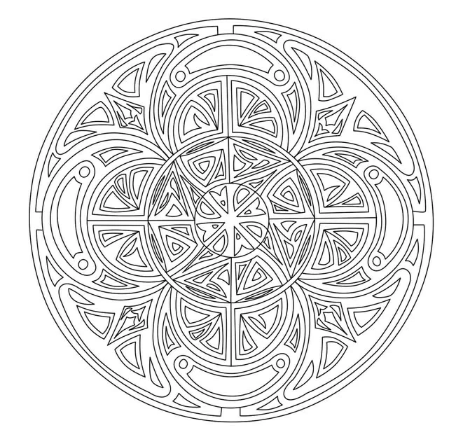 Coloriage gratuit Art Thérapie #23265 de la collection Mandalas à imprimer