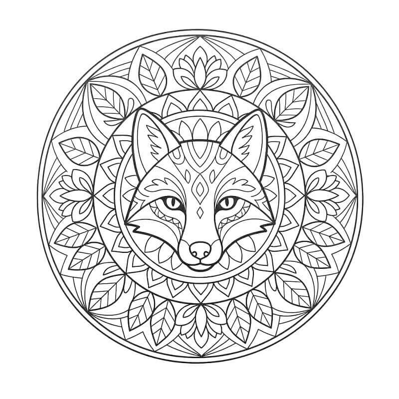 Coloriage gratuit Mandala Renard #221991 de la collection Mandalas à imprimer Coloriage gratuit Mandala Renard #221991 de la collection Mandalas à imprimer