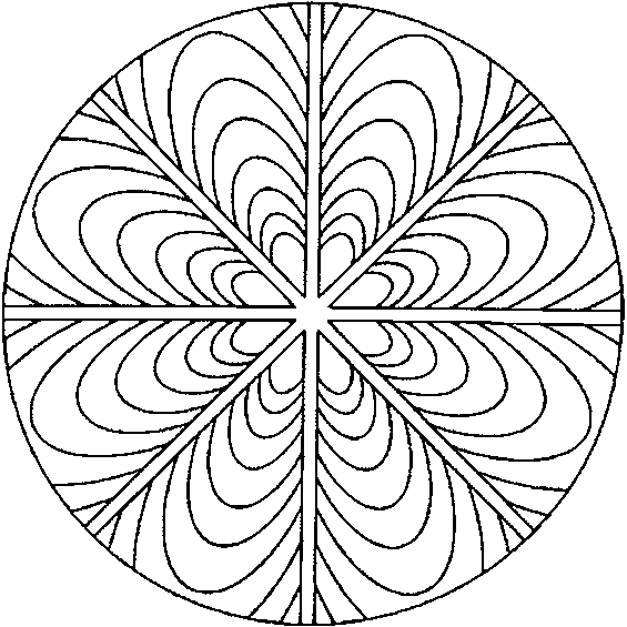 Dessin à colorier: Mandalas (Mandalas) #23004 - Coloriages à Imprimer Gratuits