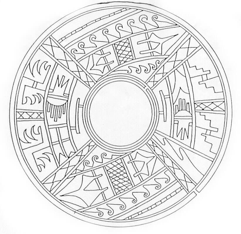 Coloriage gratuit Mandalas Abstraits #173969 de la collection Mandalas à imprimer