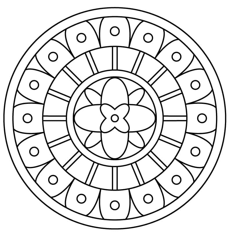 Dessin à colorier: Mandalas Abstraits (Mandalas) #173975 - Coloriages à Imprimer Gratuits