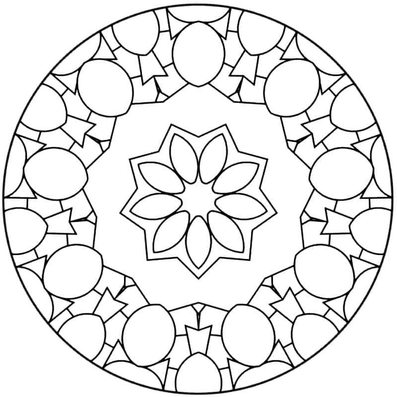 Coloriage gratuit Mandalas Abstraits #173984 de la collection Mandalas à imprimer Coloriage gratuit Mandalas Abstraits #173984 de la collection Mandalas à imprimer