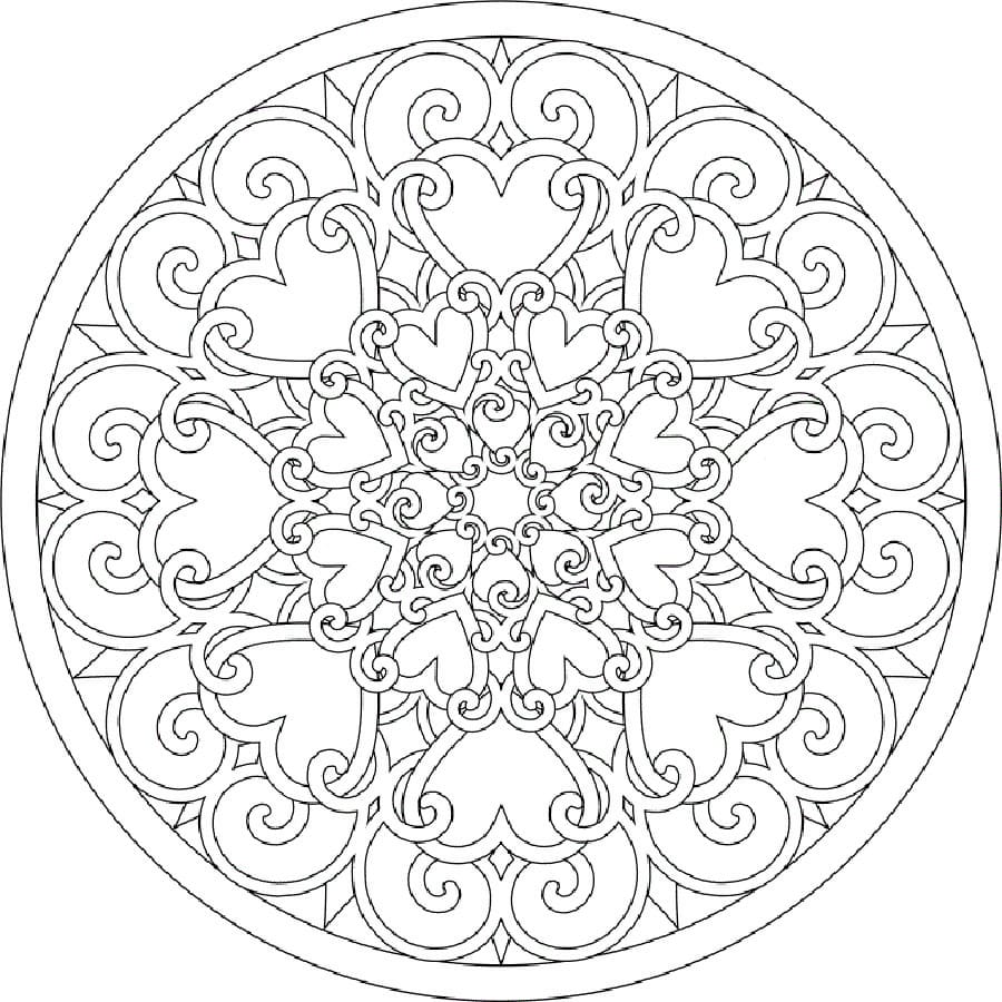 Page de coloriage Mandalas Abstraits #193034, collection Mandalas, à imprimer et colorier