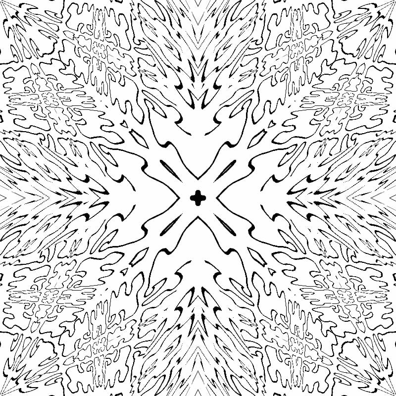 Coloriage gratuit Mandalas Abstraits #193039 de la collection Mandalas à imprimer