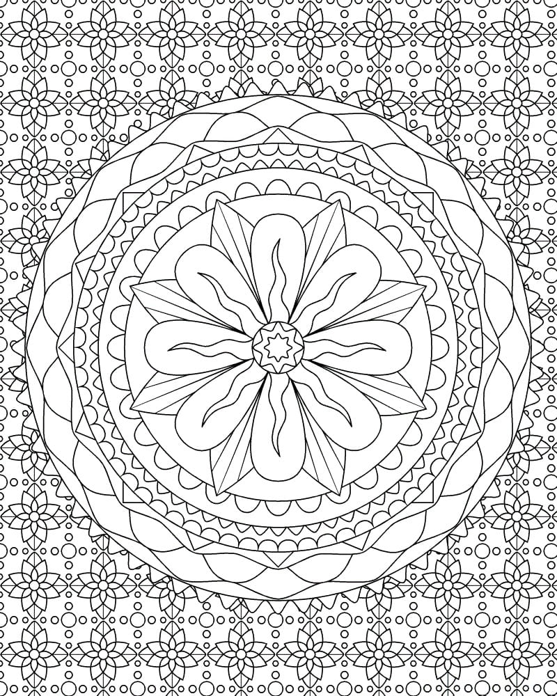 Dessin à colorier: Mandalas Abstraits (Mandalas) #193041 - Coloriages à Imprimer Gratuits