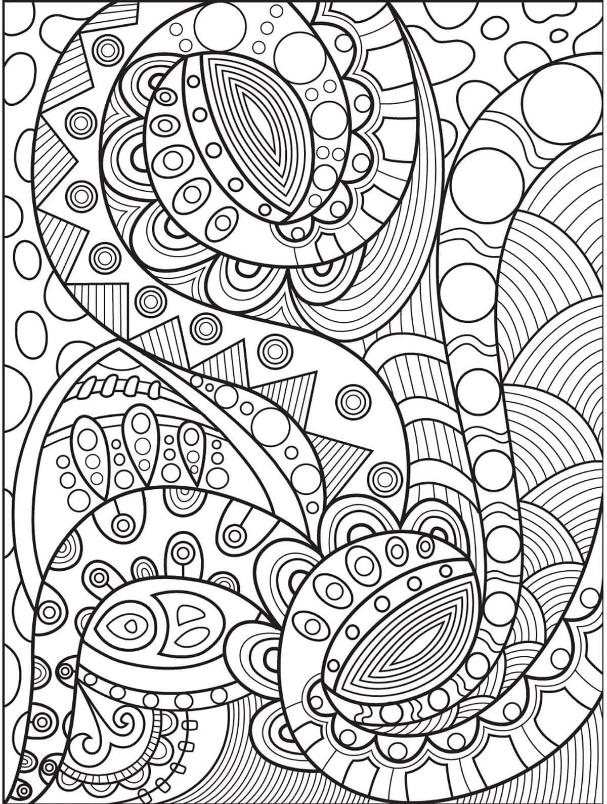 Coloriage gratuit Mandalas Abstraits #193043 de la collection Mandalas à imprimer