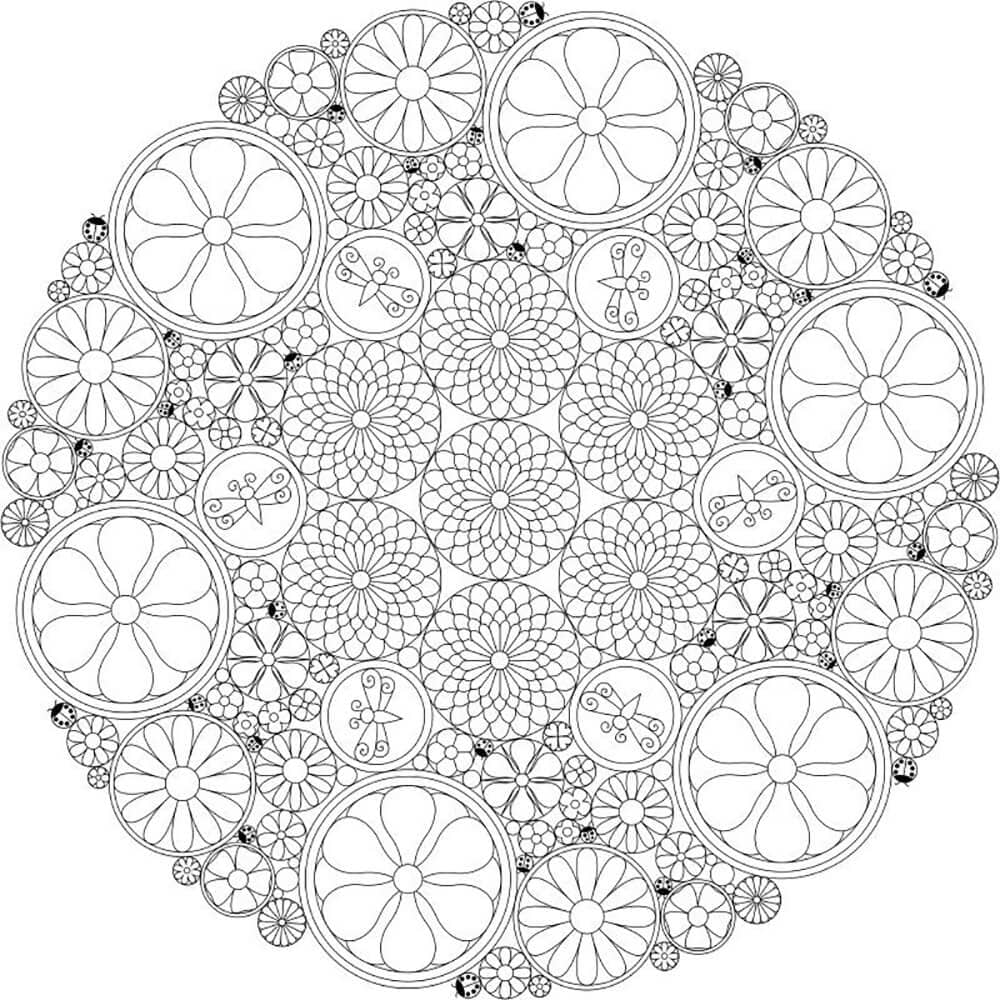 Coloriage gratuit Mandalas Abstraits #193047 de la collection Mandalas à imprimer