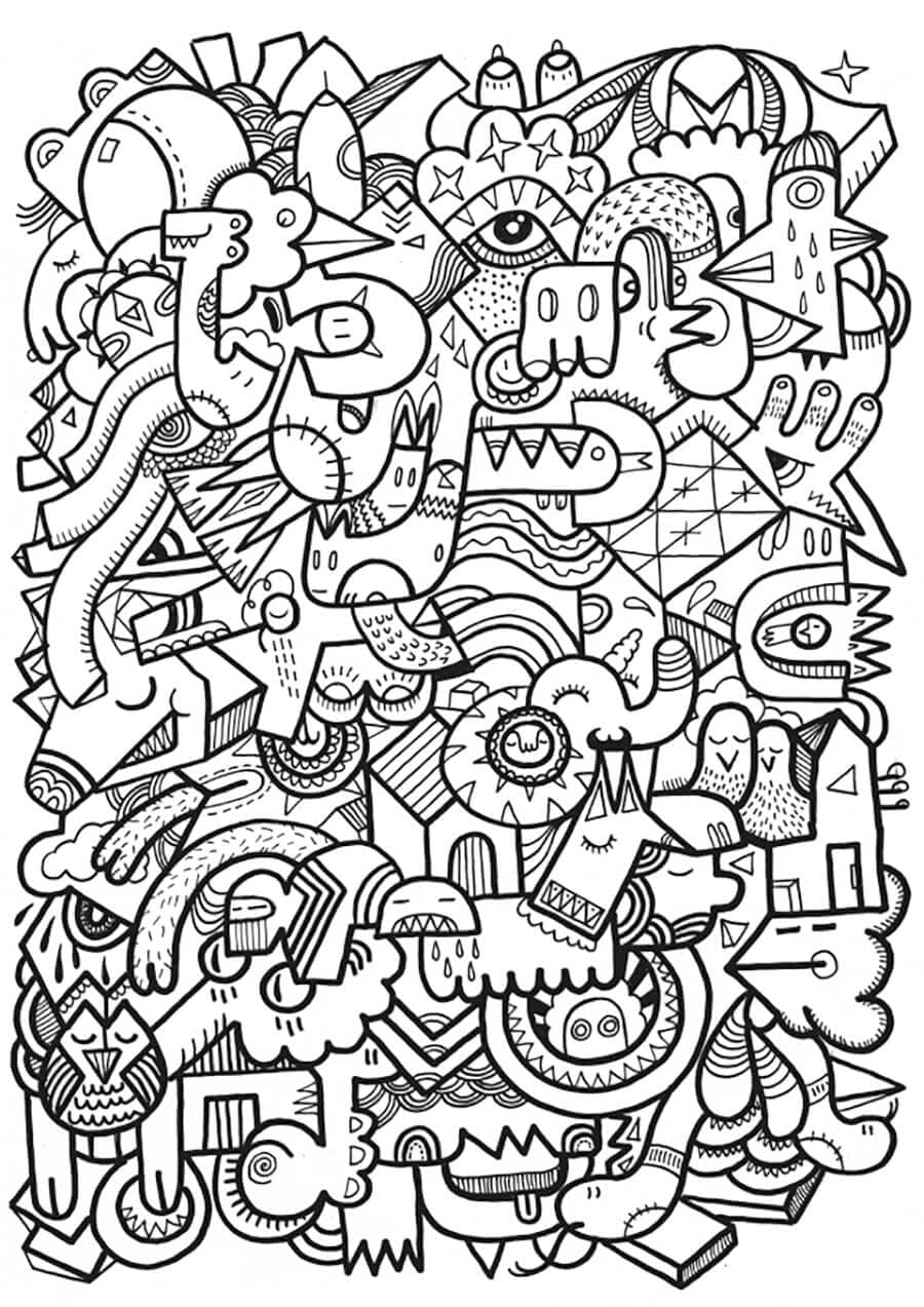Coloriage gratuit Mandalas Abstraits #193049 de la collection Mandalas à imprimer