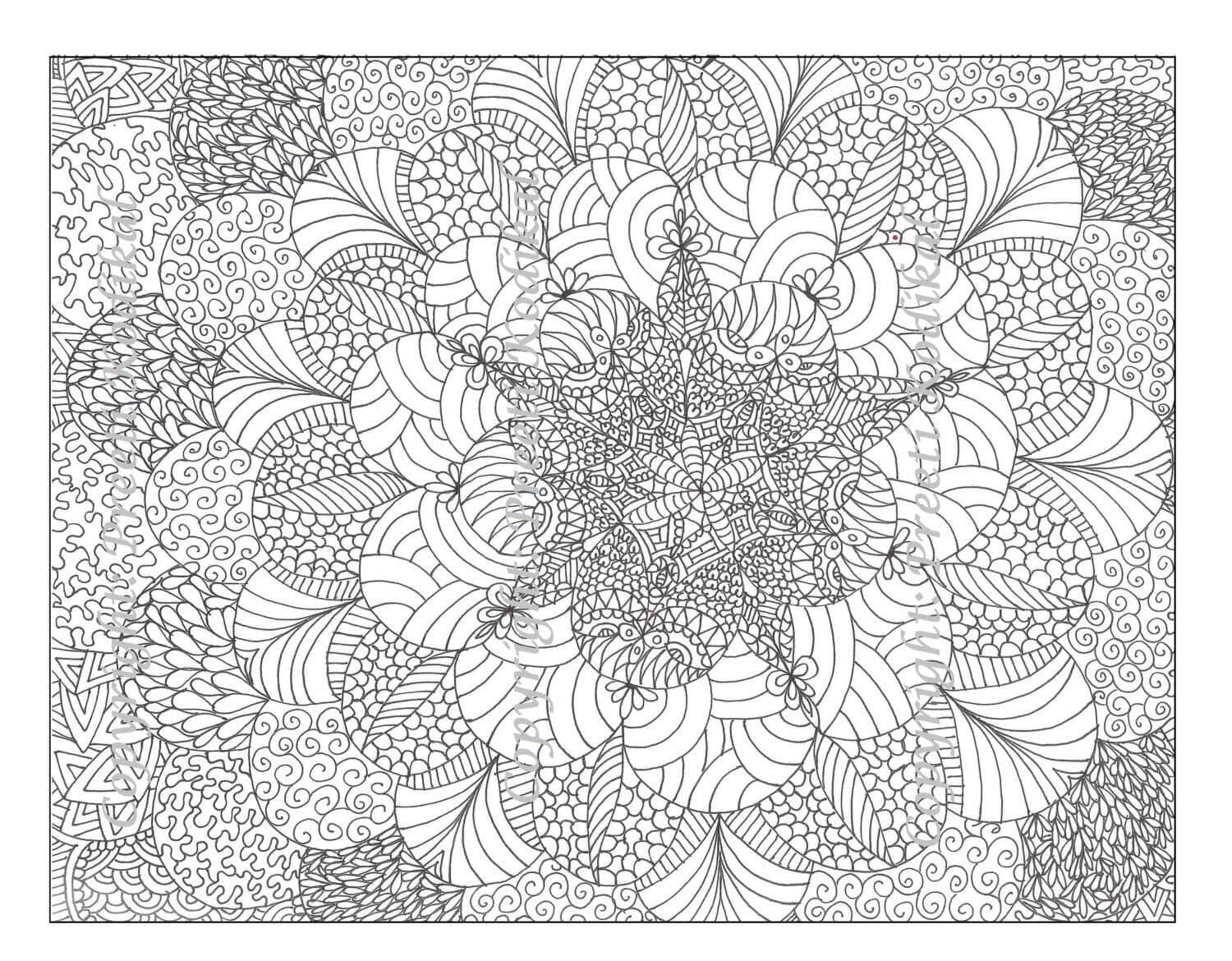 Coloriage gratuit Mandalas Abstraits #193050 de la collection Mandalas à imprimer