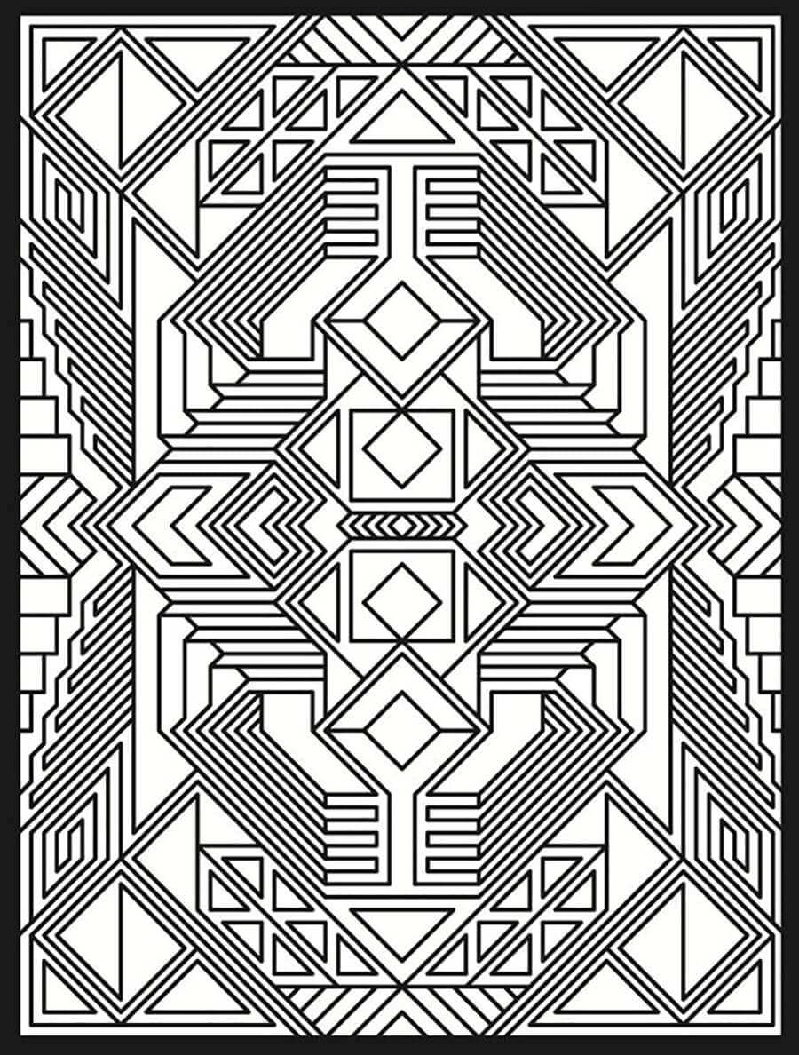 Coloriage gratuit Mandalas Abstraits #193055 de la collection Mandalas à imprimer
