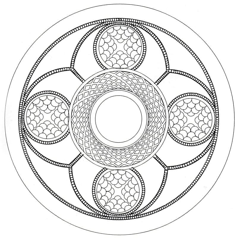 Coloriage gratuit Mandalas Celtiques #173944 de la collection Mandalas à imprimer