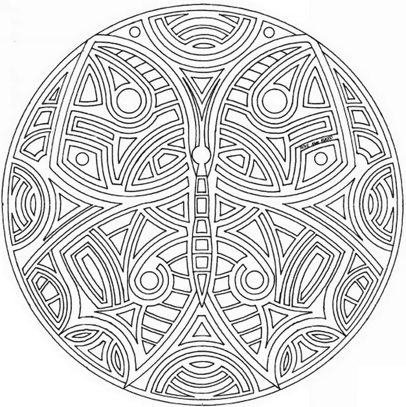 Coloriage gratuit Mandalas Celtiques #173954 de la collection Mandalas à imprimer