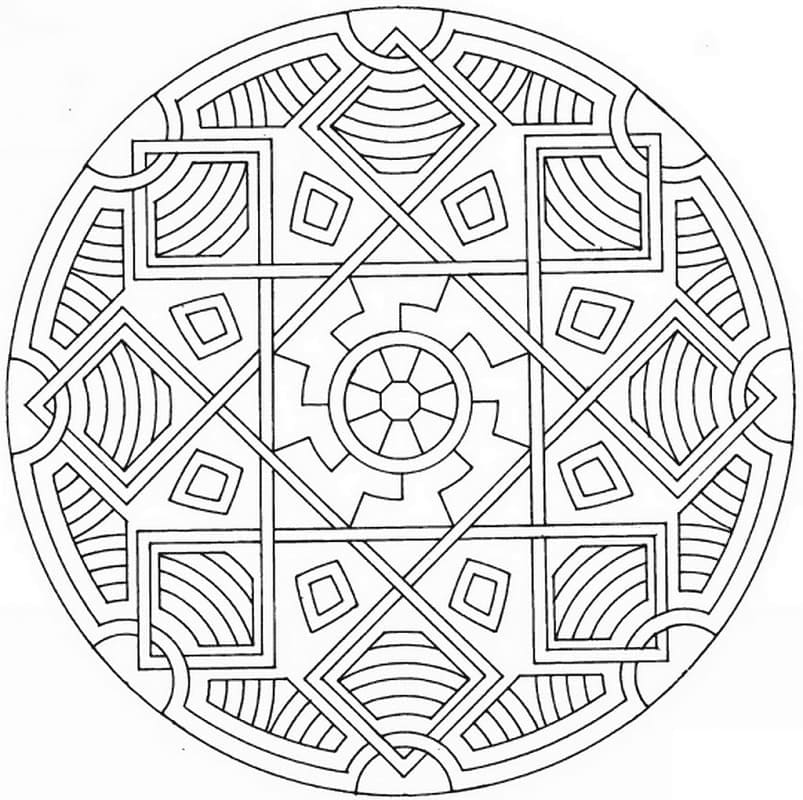 Coloriage gratuit Mandalas Celtiques #173958 de la collection Mandalas à imprimer