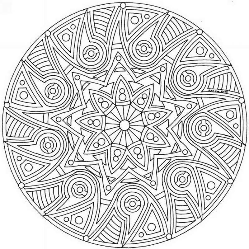 Coloriage gratuit Mandalas Celtiques #173960 de la collection Mandalas à imprimer