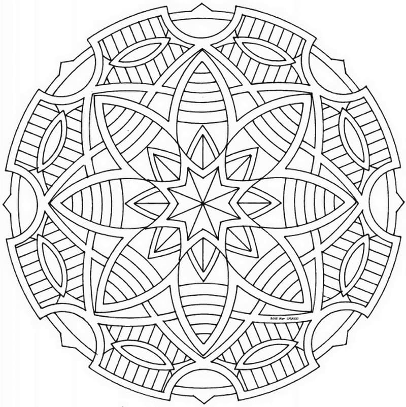 Coloriage gratuit Mandalas Celtiques #173965 de la collection Mandalas à imprimer