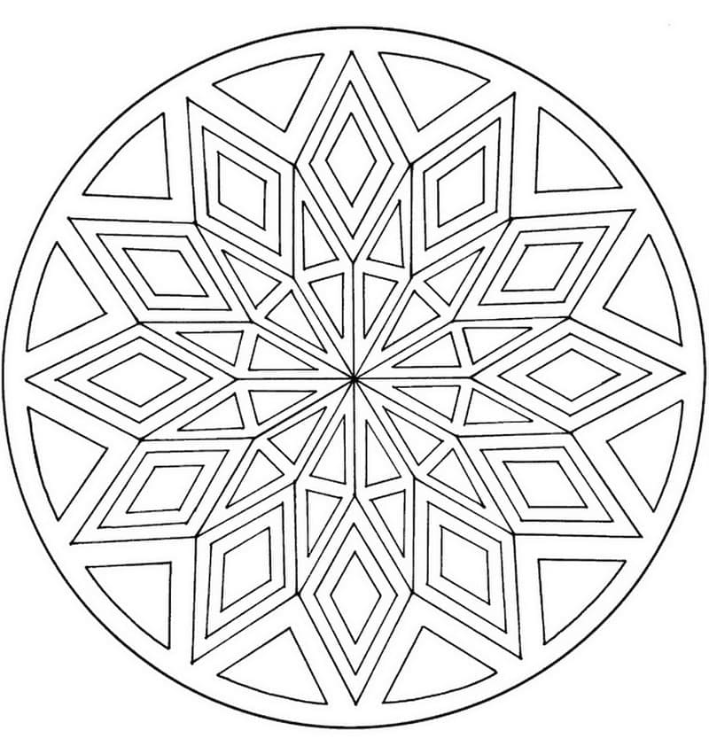 Coloriage gratuit Mandalas Celtiques #173967 de la collection Mandalas à imprimer