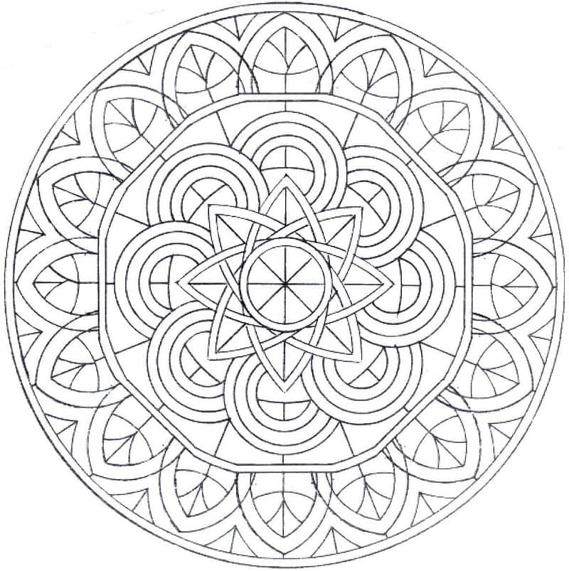 Coloriage gratuit Mandalas Celtiques #173968 de la collection Mandalas à imprimer
