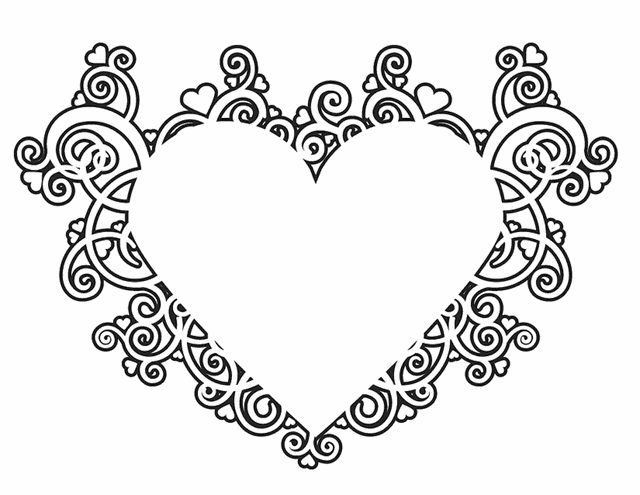 Dessin à colorier: Mandalas Coeur (Mandalas) #116728 - Coloriages à Imprimer Gratuits