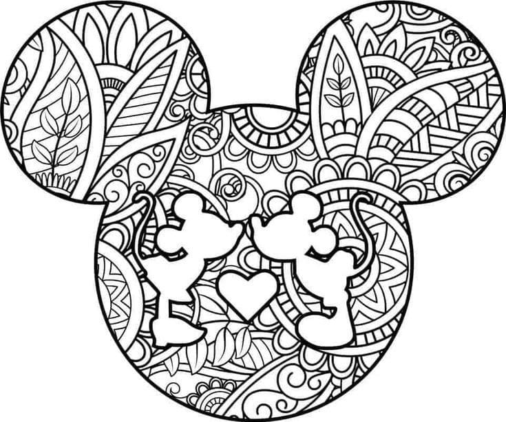 Joli coloriage Mandalas Disney #175278 de la collection Mandalas, prêt à imprimer pour petits et grands
