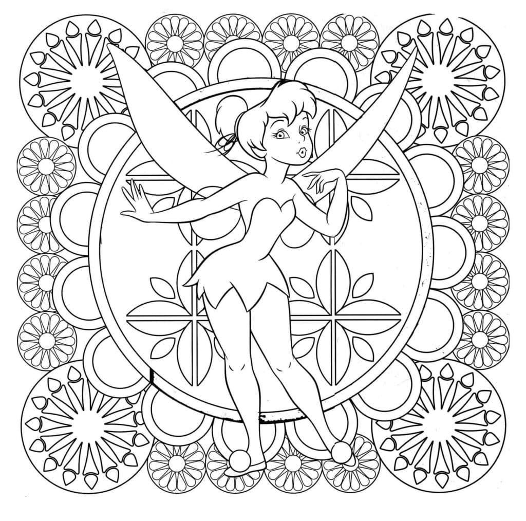 Coloriage à imprimer Mandalas Disney #175279 de la série Mandalas, gratuit pour enfants et adultes