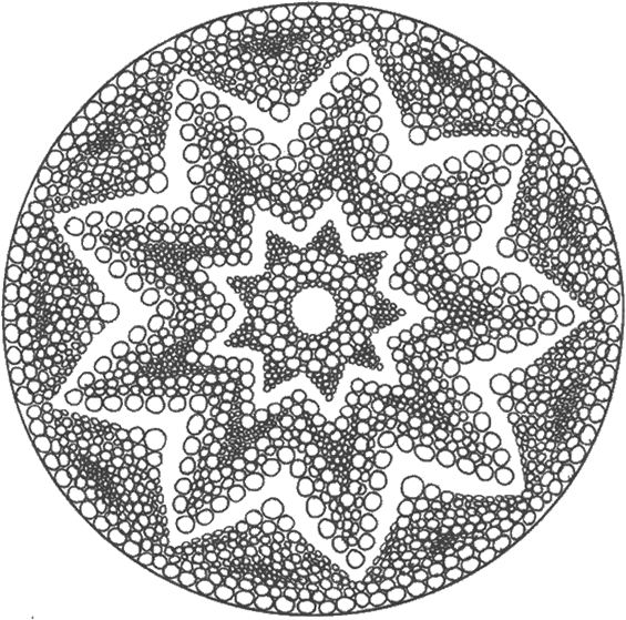 Dessin à colorier: Mandalas Étoile (Mandalas) #117957 - Coloriages à Imprimer Gratuits