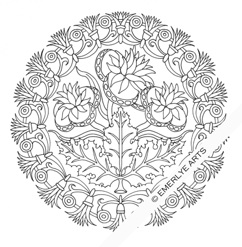 Dessin à colorier: Mandalas Fleurs (Mandalas) #117091 - Coloriages à Imprimer Gratuits