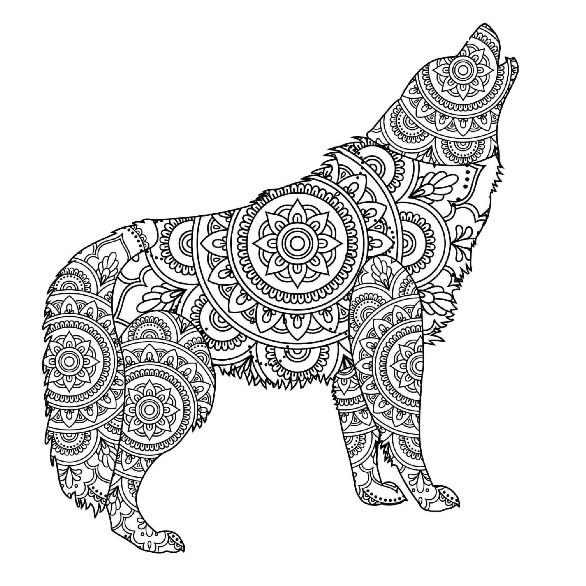 Dessin à colorier: Mandalas Loup (Mandalas) #214310 - Coloriages à Imprimer Gratuits Dessin à colorier: Mandalas Loup (Mandalas) #214310 - Coloriages à Imprimer Gratuits