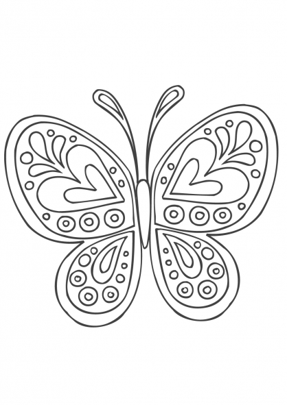 Dessin à colorier: Mandalas Papillon (Mandalas) #117381 - Coloriages à Imprimer Gratuits