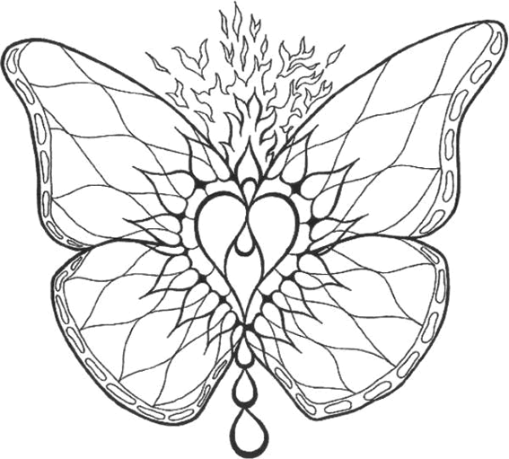 Dessin à colorier: Mandalas Papillon (Mandalas) #117382 - Coloriages à Imprimer Gratuits