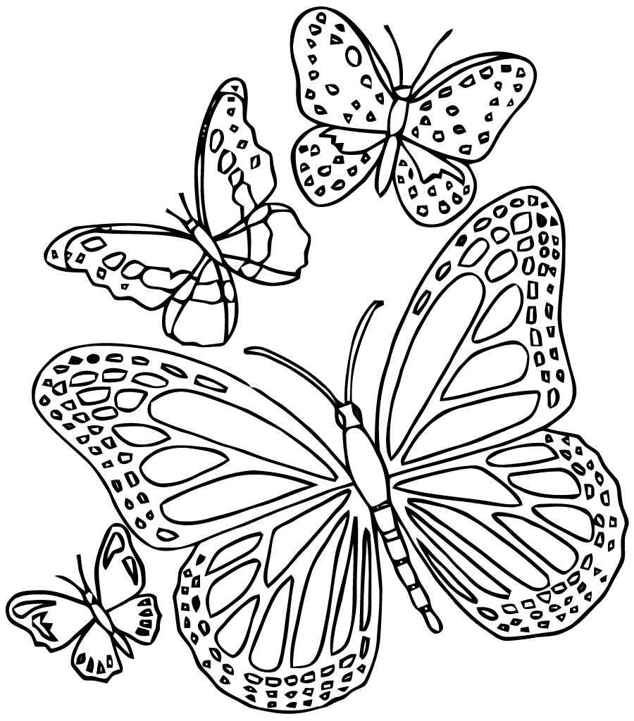 Dessin à colorier: Mandalas Papillon (Mandalas) #117400 - Coloriages à Imprimer Gratuits