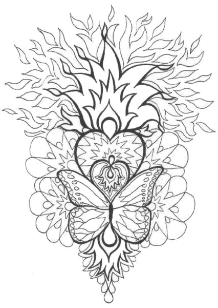 Dessin à colorier: Mandalas Papillon (Mandalas) #117430 - Coloriages à Imprimer Gratuits