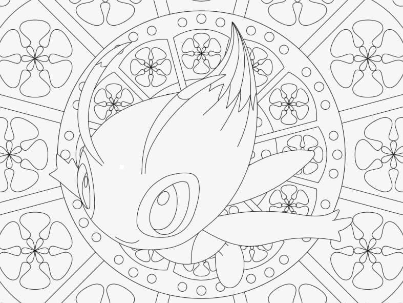 Dessin à colorier Mandalas Pokémon #174031 issu de la collection Mandalas, prêt à imprimer