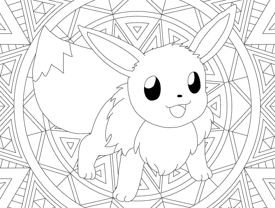 Dessin à colorier: Mandalas Pokémon (Mandalas) #174036 - Coloriages à Imprimer Gratuits