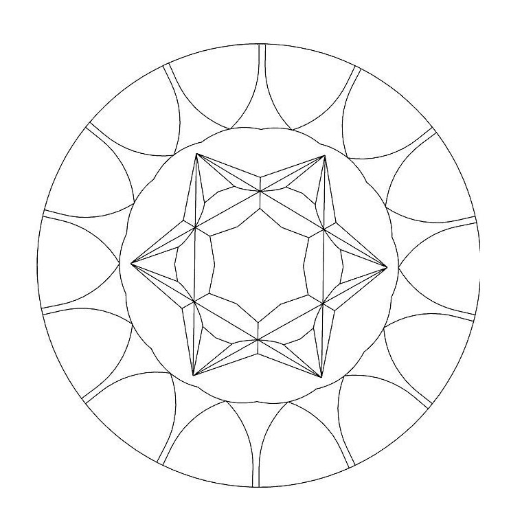 Dessin à colorier: Mandalas pour Enfants (Mandalas) #124168 - Coloriages à Imprimer Gratuits