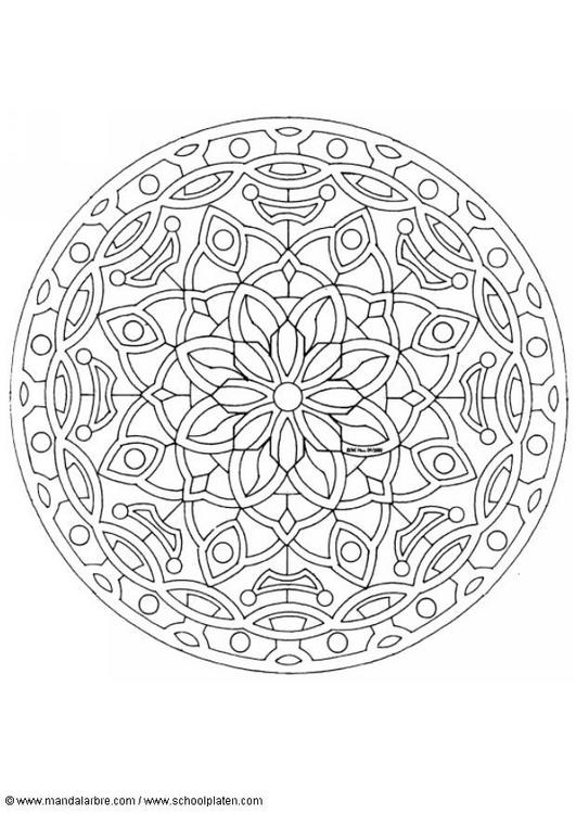 Dessin à colorier: Mandalas pour Enfants (Mandalas) #124183 - Coloriages à Imprimer Gratuits