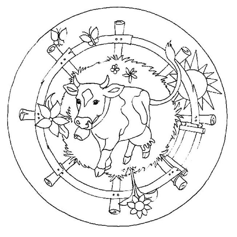 Dessin à colorier: Mandalas pour Enfants (Mandalas) #124205 - Coloriages à Imprimer Gratuits